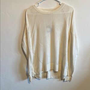 Blu Pepper Cream Women's Crew Neck Sweater